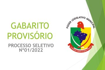 GABARITO PROVISÓRIO – PROCESSO SELETIVO Nº 01/2022