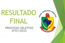 RESULTADO FINAL – PROCESSO SELETIVO Nº 01/2022