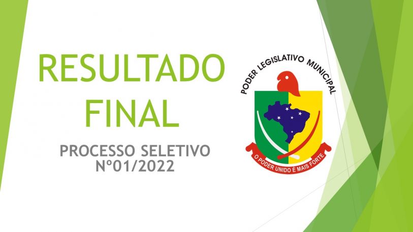 RESULTADO FINAL – PROCESSO SELETIVO Nº 01/2022
